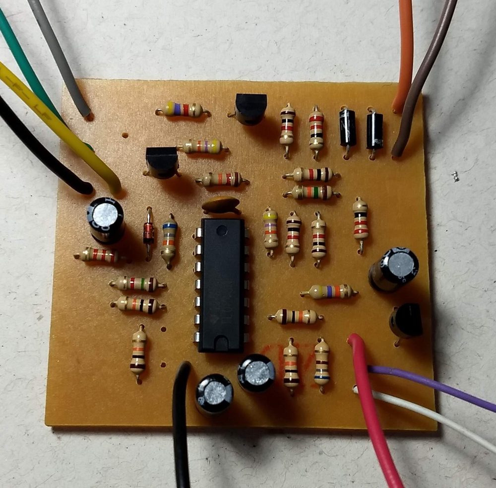 Assembled ESR meter PCB